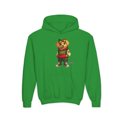 Youth Hoodie — 'Proud Heritage' Teddy Bear Streetwear Kids Pullover