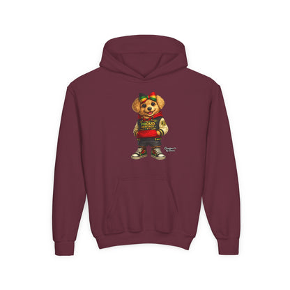 Youth Hoodie — 'Proud Heritage' Teddy Bear Streetwear Kids Pullover