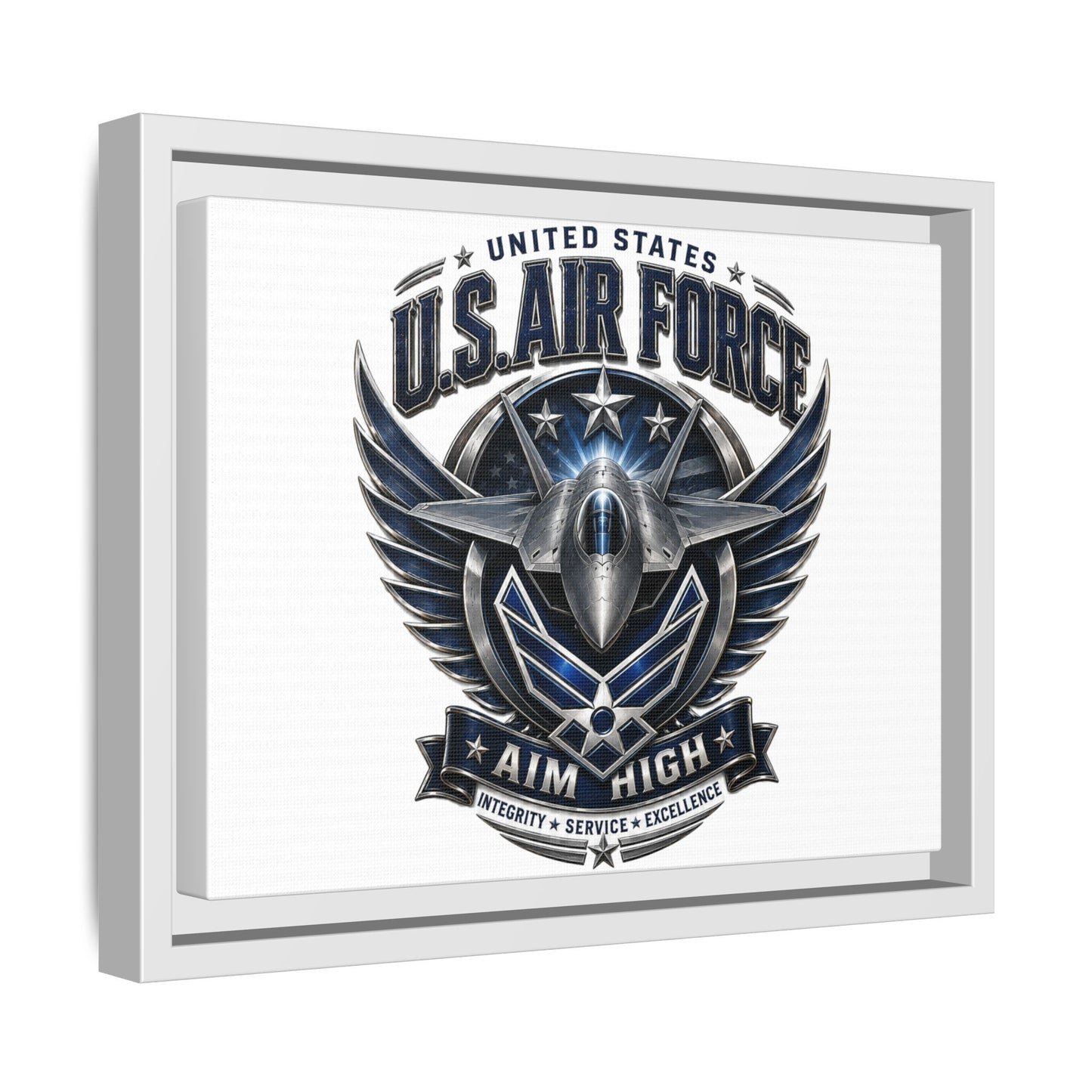 U.S. Air Force 'Aim High' Framed Canvas Print