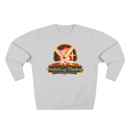Wisdom & Theology Sweatshirt — Dove, Bible & Cross Christian Crewneck