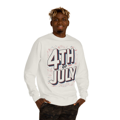 4th of July Sweatshirt - Patriotic Independence Day Crewneck