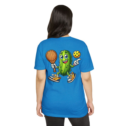 Pickle Pickleball T-Shirt – Cute Pickle Playing Pickleball Graphic Tee