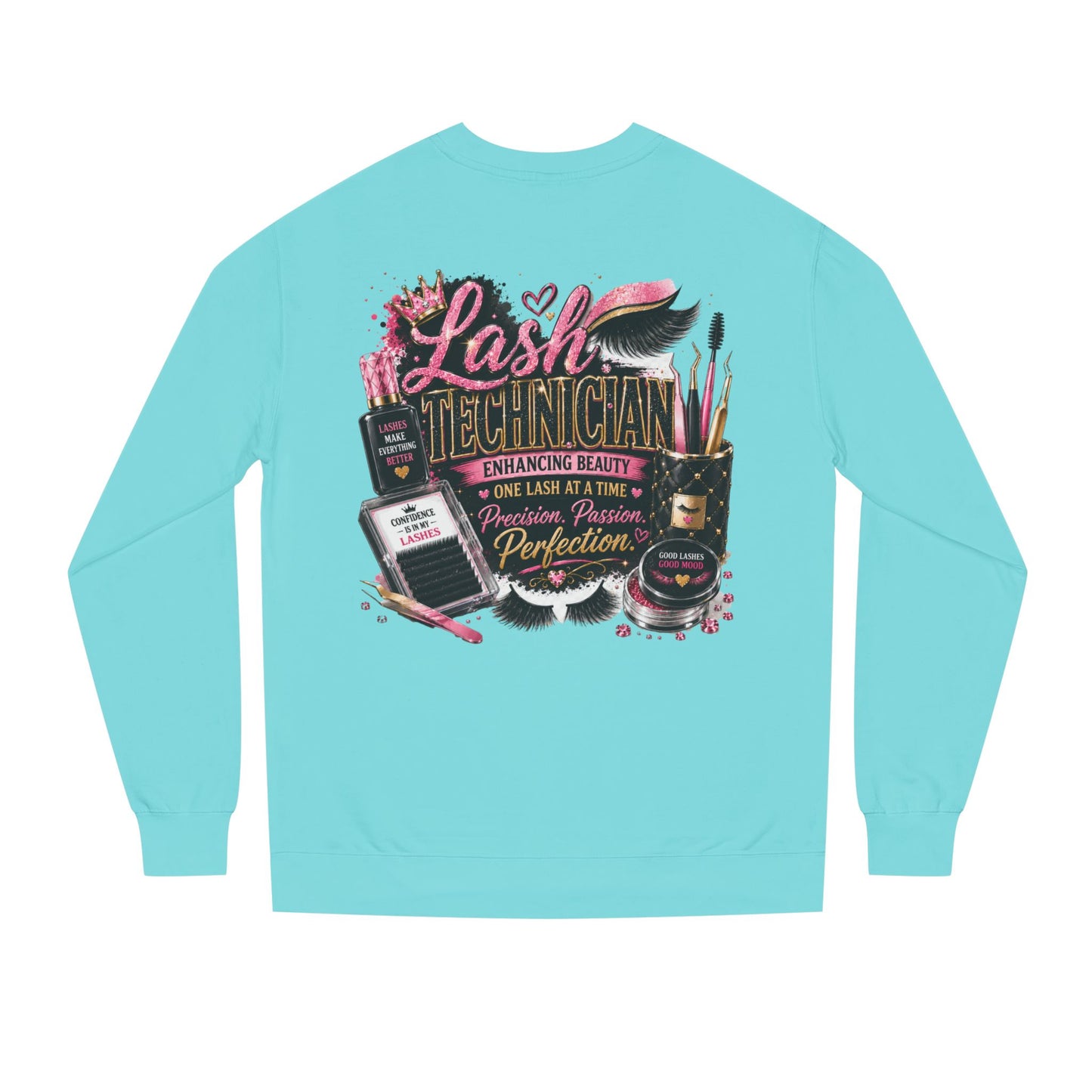 Lash Technician Crewneck Sweatshirt — Professional Eyelash Artist Apparel