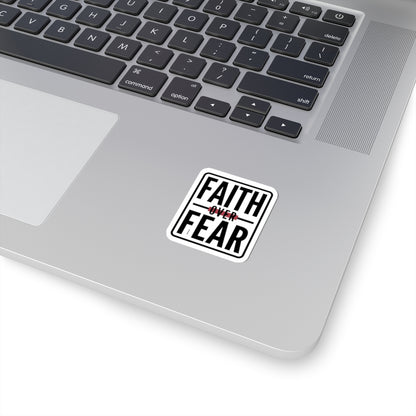 Faith Over Fear Sticker | city basketball, hometown pride
