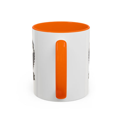 U.S. Air Force Emblem Accent Coffee Mug — Defend Protect Dominate (11/15oz)