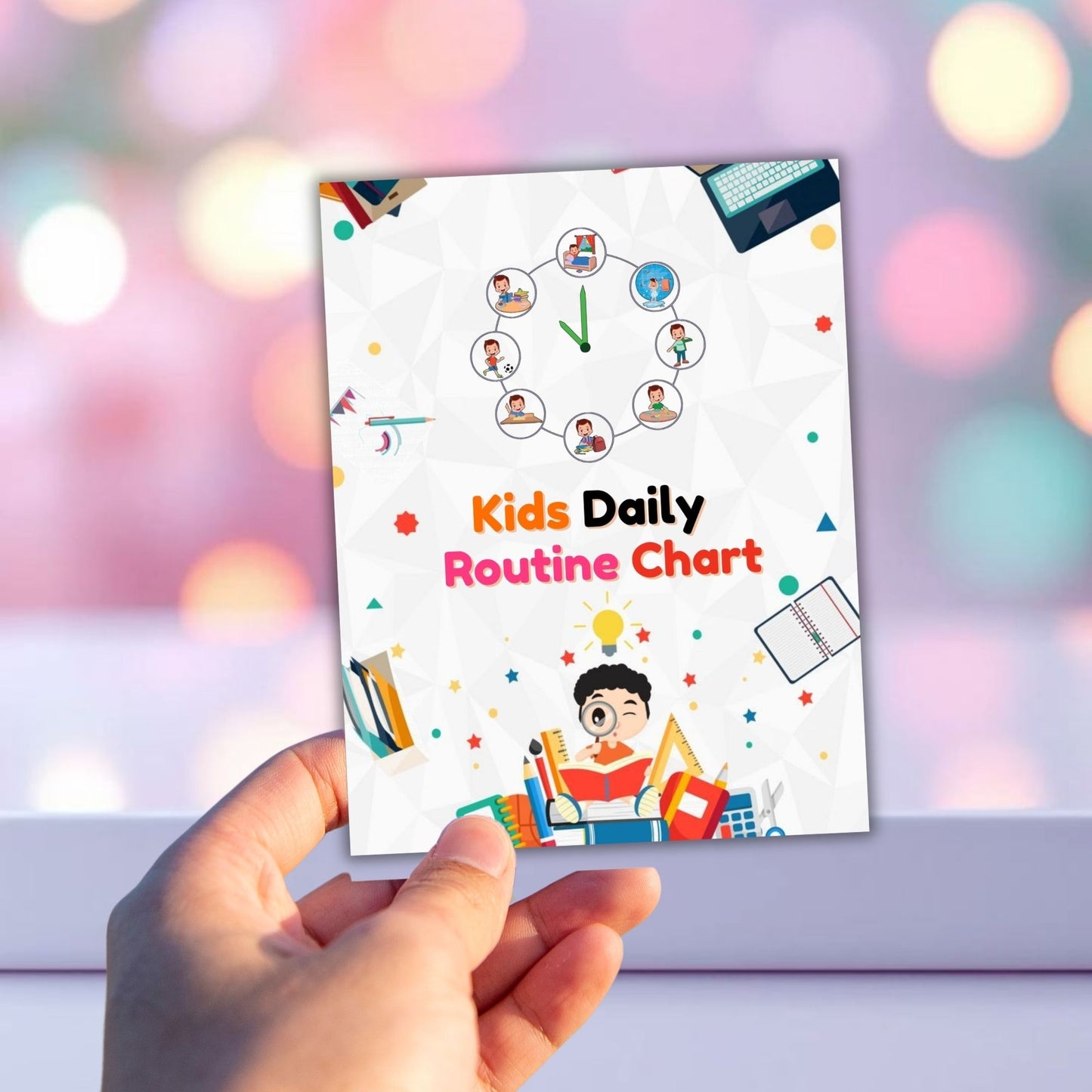 Kids Daily Routine Chart Printable | Morning & Evening Schedule for Children