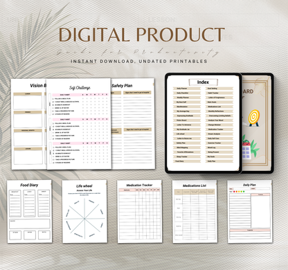 Vision Board Planner | Goal Setting & Manifestation Digital Planner