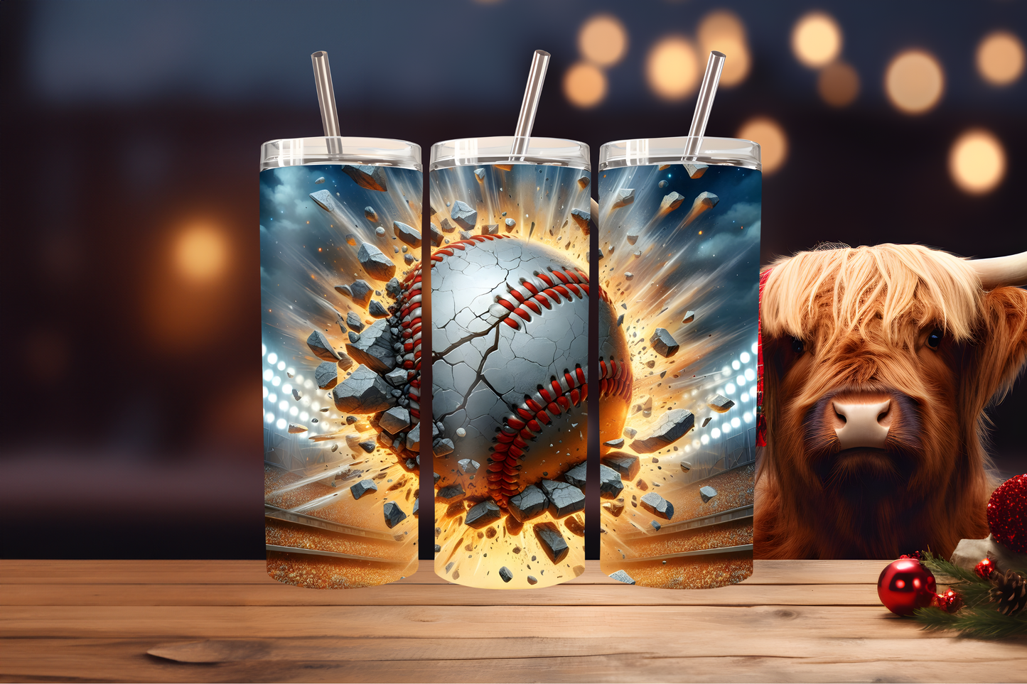 Baseball 20oz Tumbler Wrap PNG | Sports Team Tumbler Design, Baseball Fan Sublimation, 20oz Skinny Tumbler Template