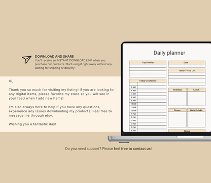 ADHD Productivity Planner | Printable Focus & Task Organizer