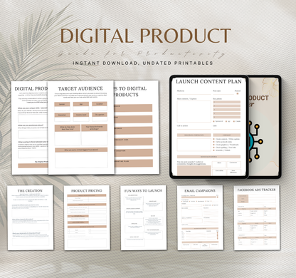 Digital Product Planner | PDF Planner for Online Business & Product Launches