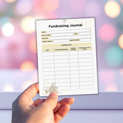 Kids Fundraising Planner Printable | Goal Setting & Event Organizer for Children