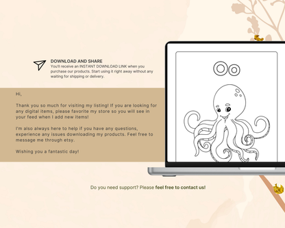 Animal Coloring Book for Kids | Printable Fun Animal Coloring Pages & Activity Worksheets