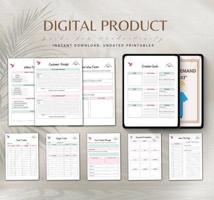 Print on Demand Planner | Ready to Print Planner Pages PDF for POD Business