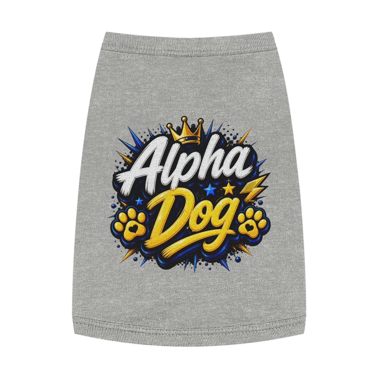 Alpha Dog Pet Tank Top — Bold Graphic Dog Shirt