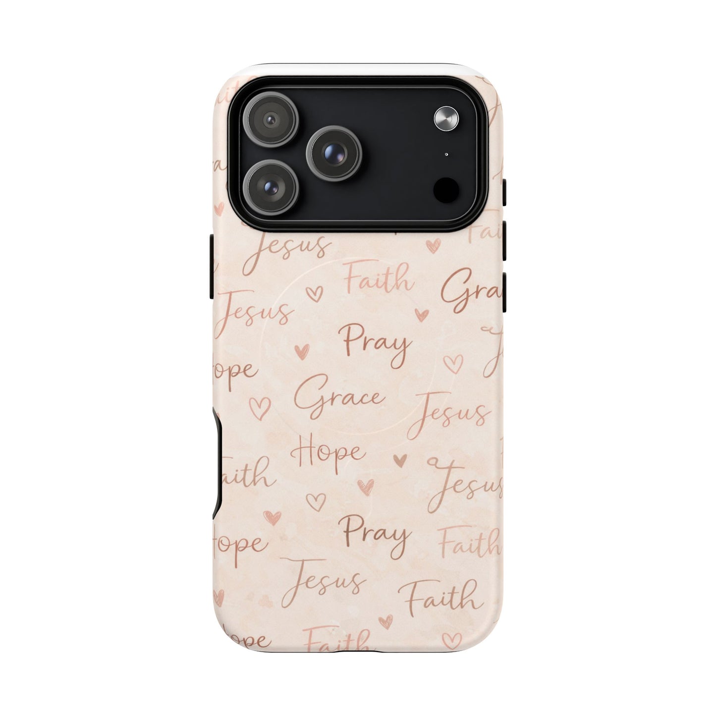 Christian Words Tough Magnetic Phone Case — Hope Pray Grace Jesus Faith