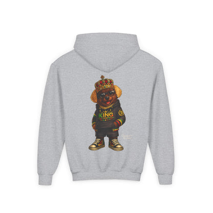 Youth Hoodie – 'King' Bear Streetwear Pullover