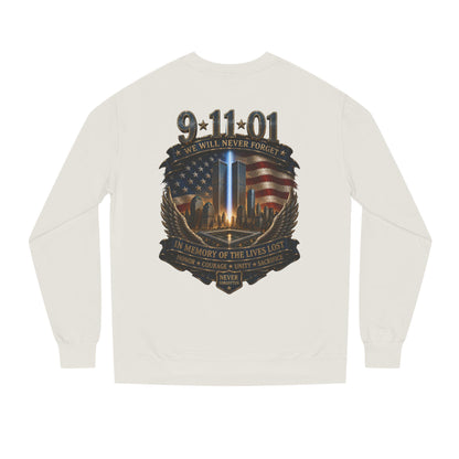 9/11 Never Forget Memorial Sweatshirt – In Memory of the Lives Lost
