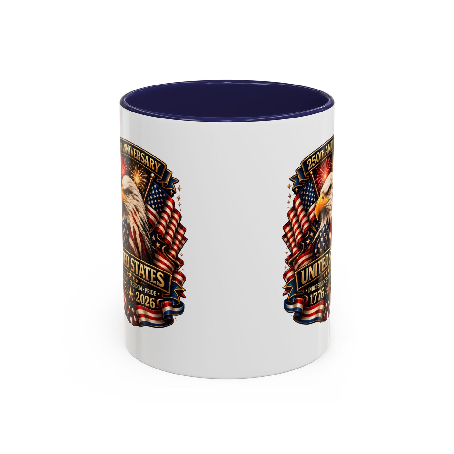 Patriotic Eagle Coffee Mug - United States 250th Anniversary 1776-2026