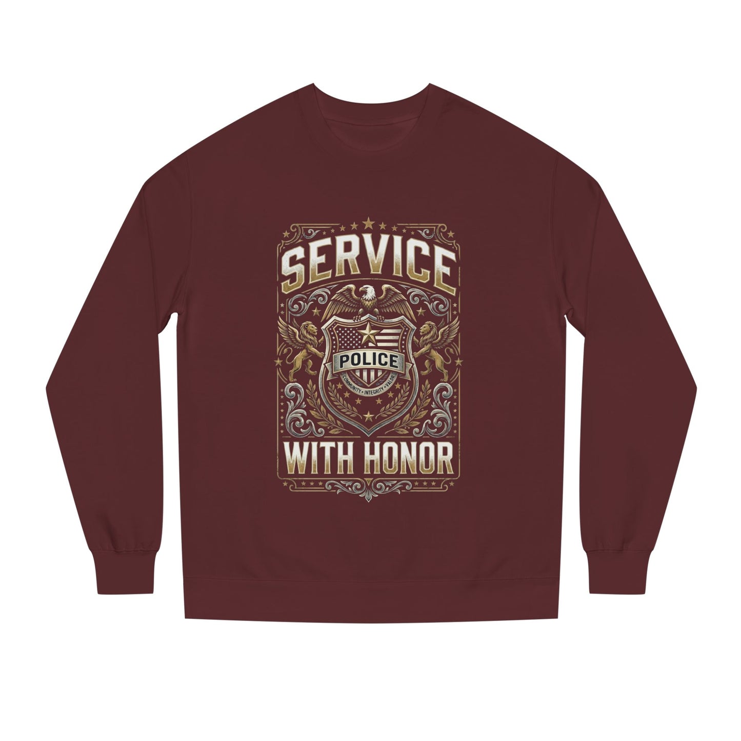 Police 'Service With Honor' Crewneck Sweatshirt