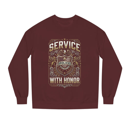 Police 'Service With Honor' Crewneck Sweatshirt