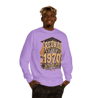 1970 Class Reunion Sweatshirt — "55 Years Later Still Classy"