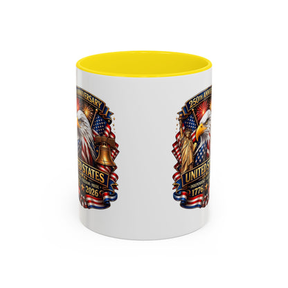 250th Anniversary United States Eagle Coffee Mug – Patriotic 1776–2026 Accent Mug