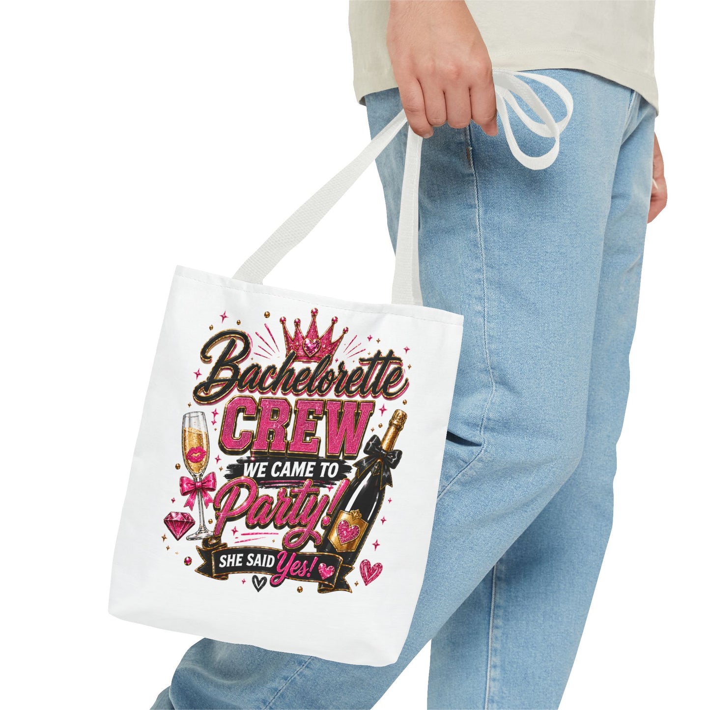 Bachelorette Crew Party Tote Bag — 'We Came to Party' Bridal Shower Gift