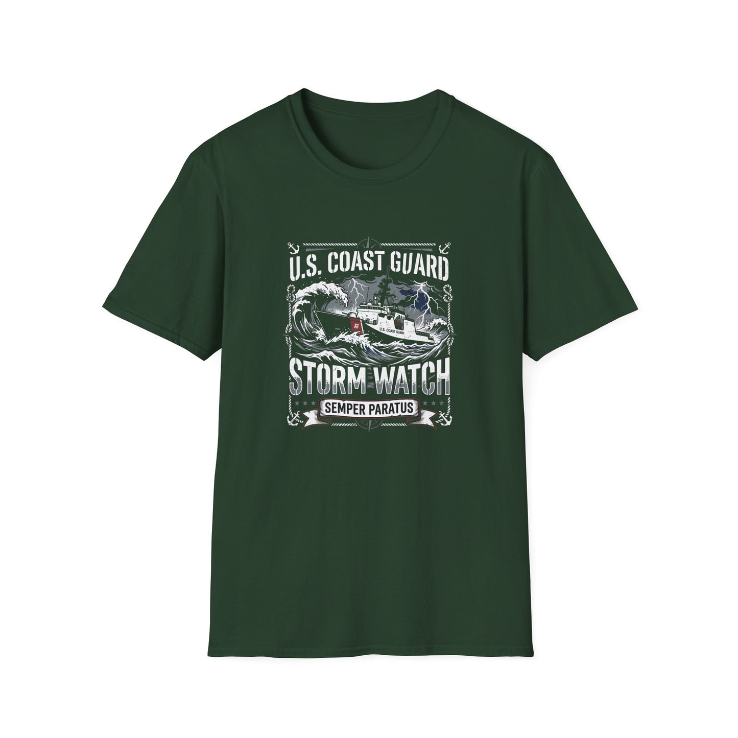 U.S. Coast Guard  Storm Watch Semper Paratus T-Shirt