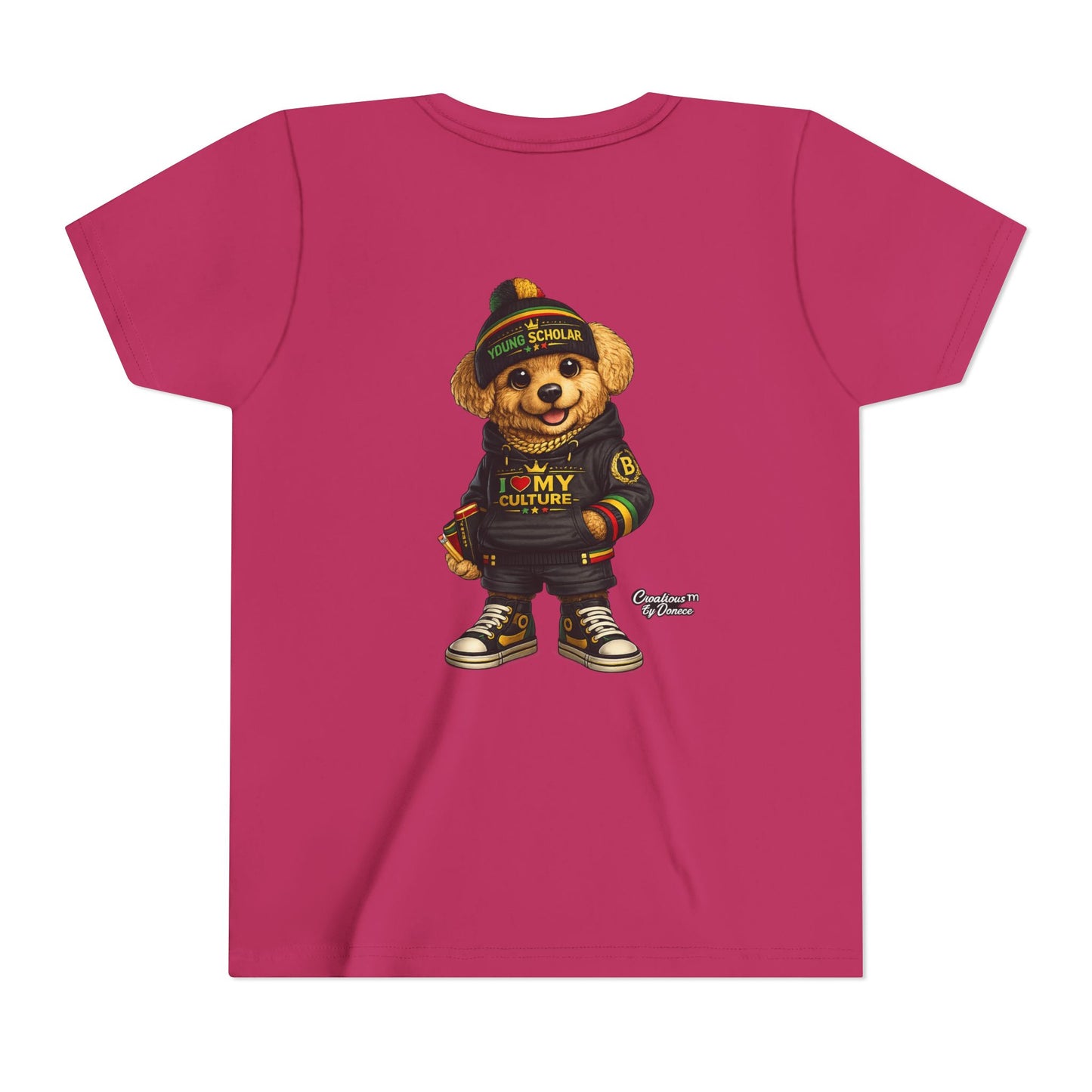 Youth Bear Graphic Tee – "I Love My Culture" Urban Streetwear