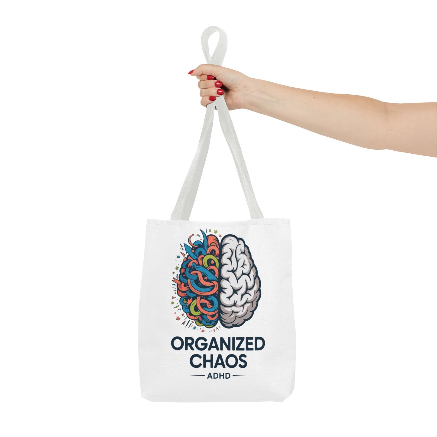 ADHD Tote Bag — "Organized Chaos" Brain Design