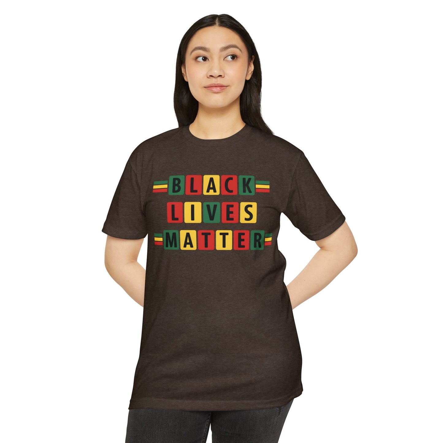 Black Lives Matter T‑Shirt - Pan-African Block Letter Tee