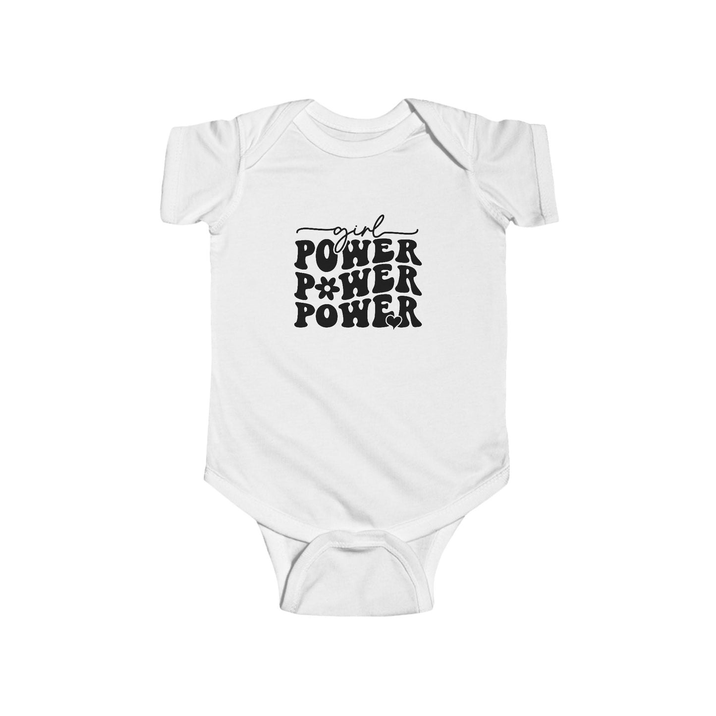 Infant Bodysuit — Girl Power Retro Graphic Baby Onesie