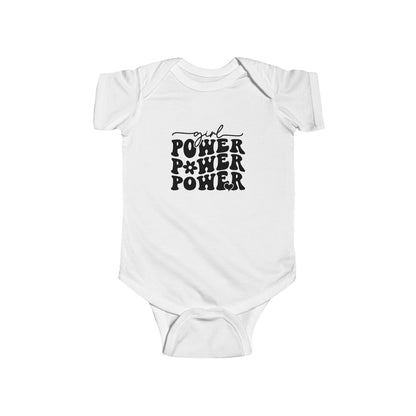Infant Bodysuit — Girl Power Retro Graphic Baby Onesie