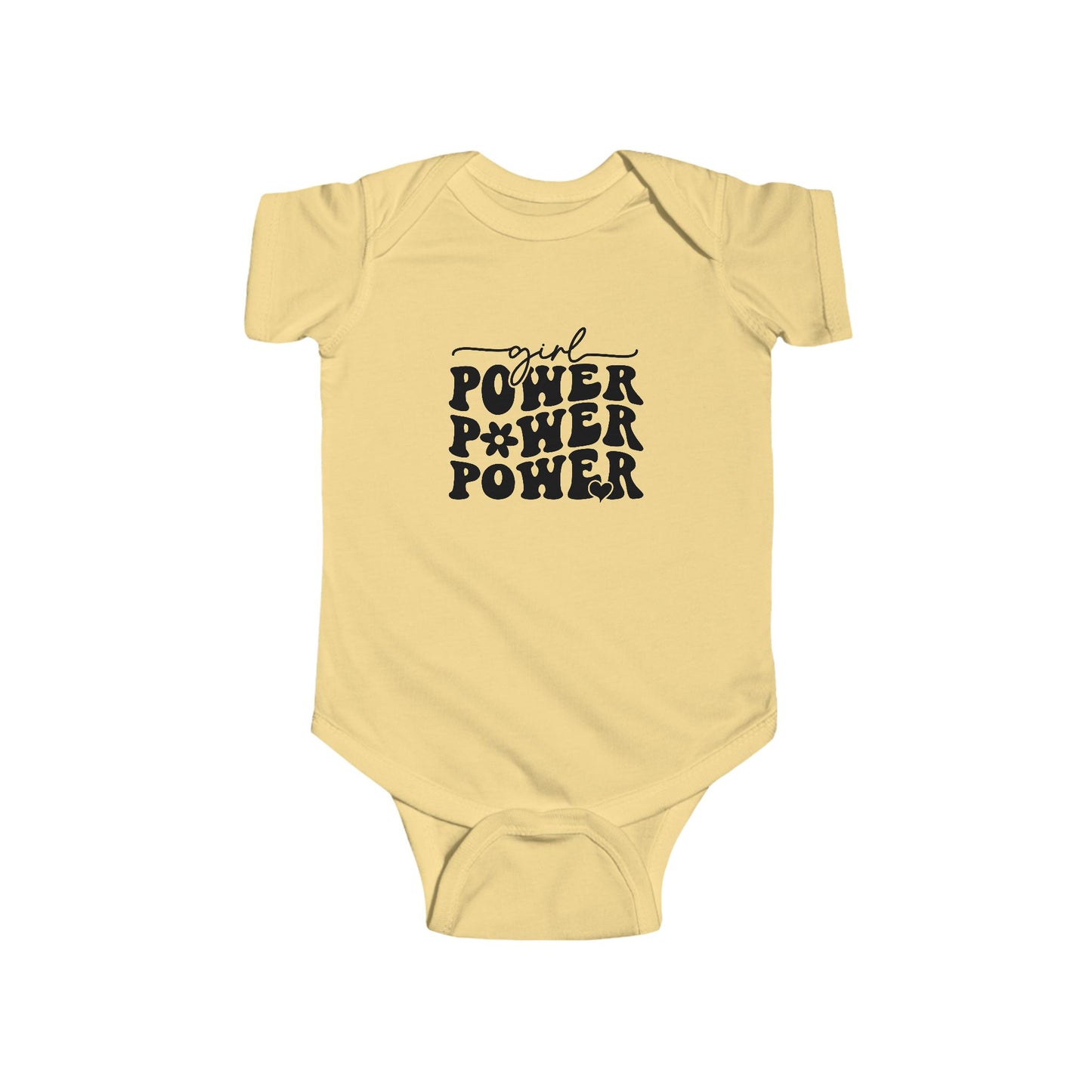 Infant Bodysuit — Girl Power Retro Graphic Baby Onesie