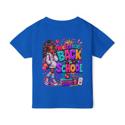 Back to School Toddler T-Shirt — Colorful "Welcome Back to School" Graphic