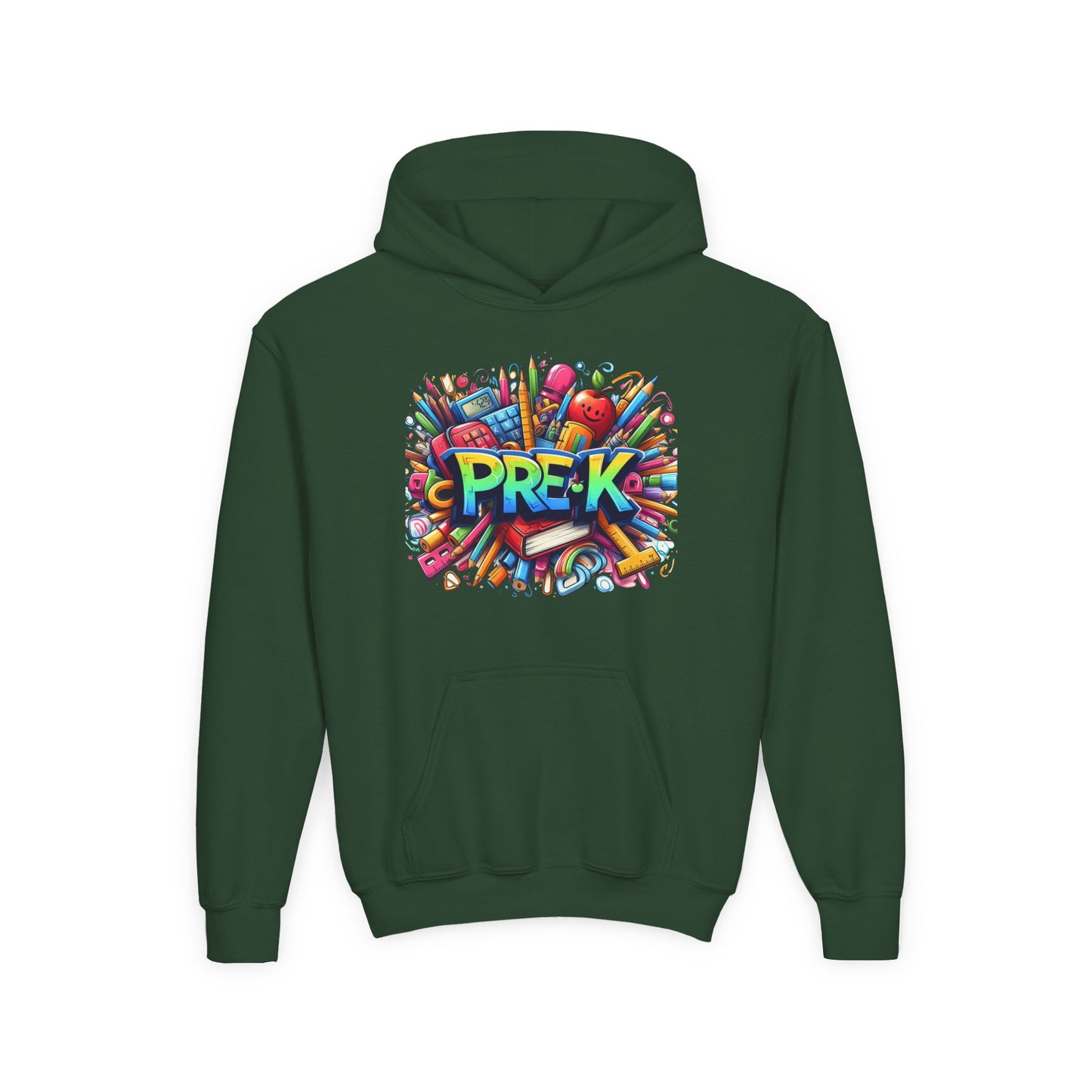 Pre-K Kids Hoodie — Colorful Back-to-School Preschool Sweatshirt