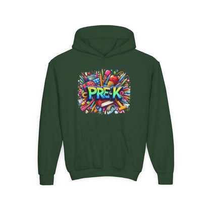 Pre-K Kids Hoodie — Colorful Back-to-School Preschool Sweatshirt