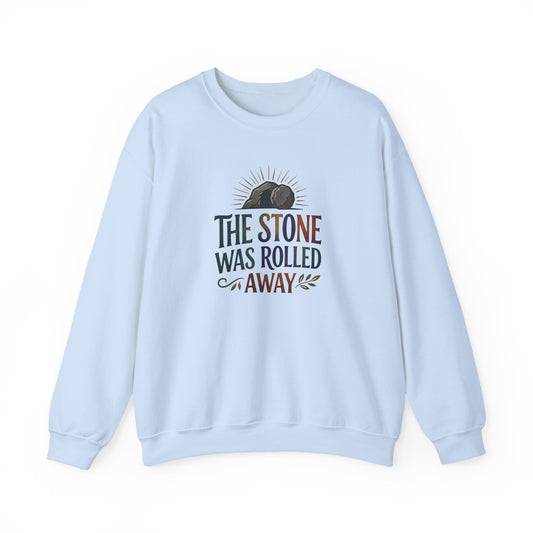 "The Stone Was Rolled Away" Crewneck Sweatshirt