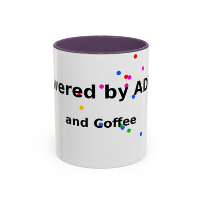 ADHD and Coffee Accent Mug — Funny Neurodivergent Gift (11/15oz)