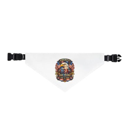 Patriotic Clip-On Pet Bandana — American Eagle 4th of July Collar Accessory