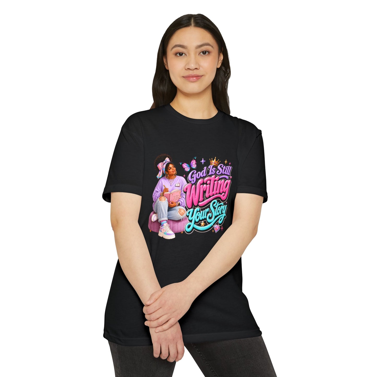 Inspirational T-Shirt — "God Is Still Writing Your Story" Inspirational Faith Graphic Tee