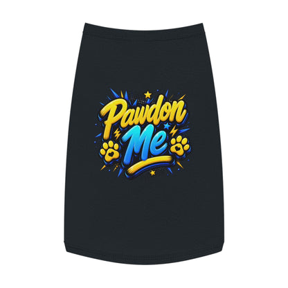 Pawdon Me Pet Tank Top — Cute Funny Paw Print Graphic for Dogs & Cats