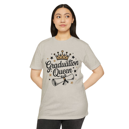 Graduation Queen T-Shirt — Crown & Diploma Celebration Tee