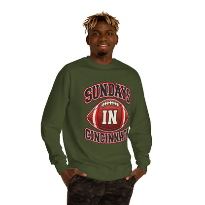 Sundays In Cincinnati Football Sweatshirt