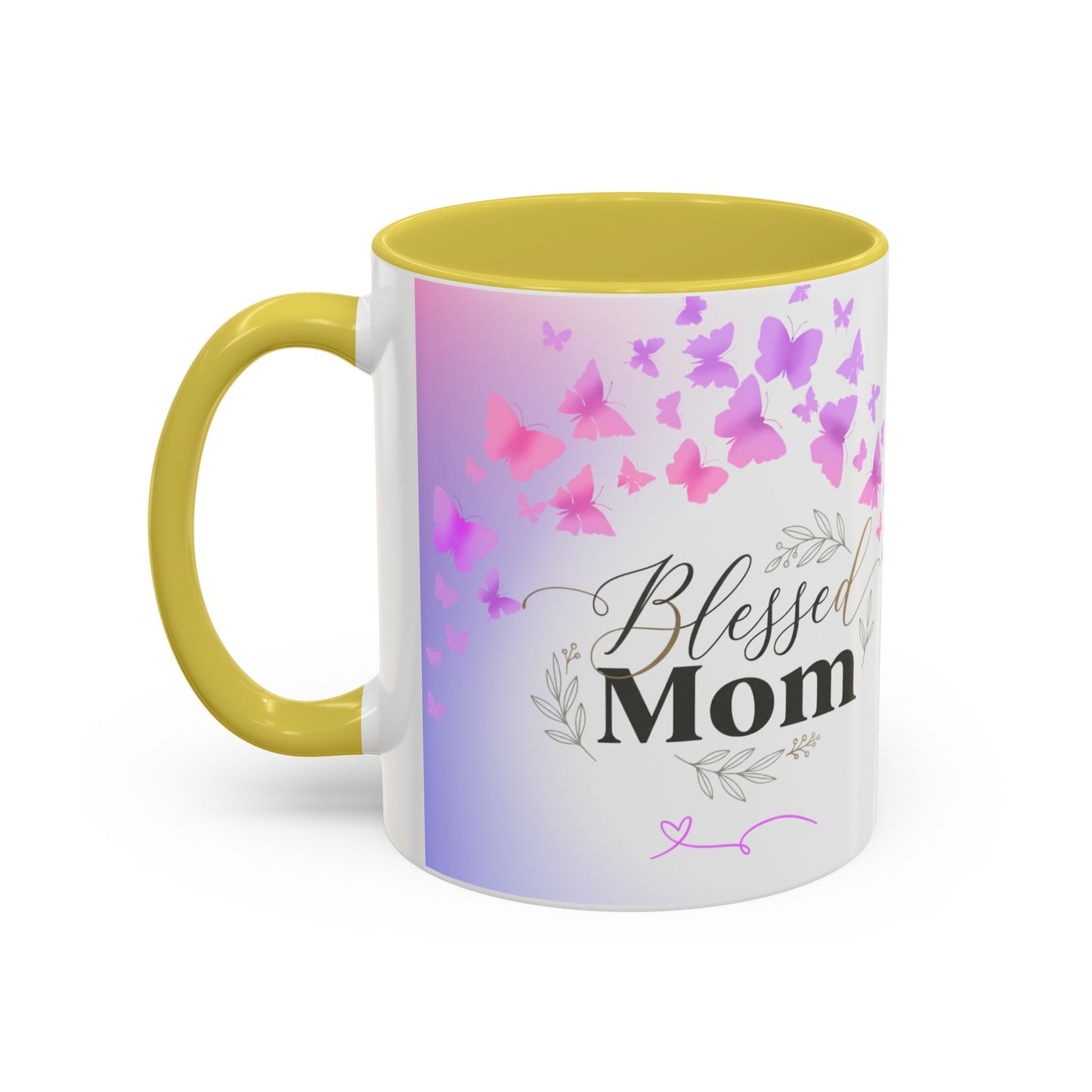 Blessed Mom Butterfly Mug — Colorful 11oz/15oz Ceramic Gift for Mother's Day
