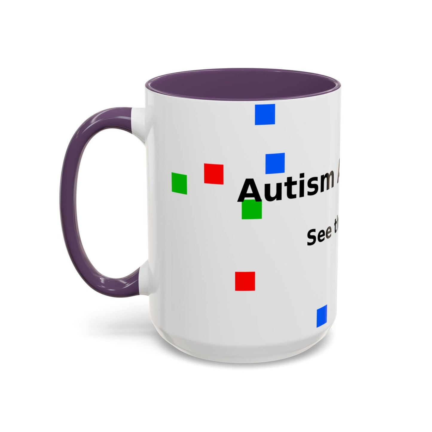 Autism Awareness Accent Mug - "See the Ability" Coffee Cup