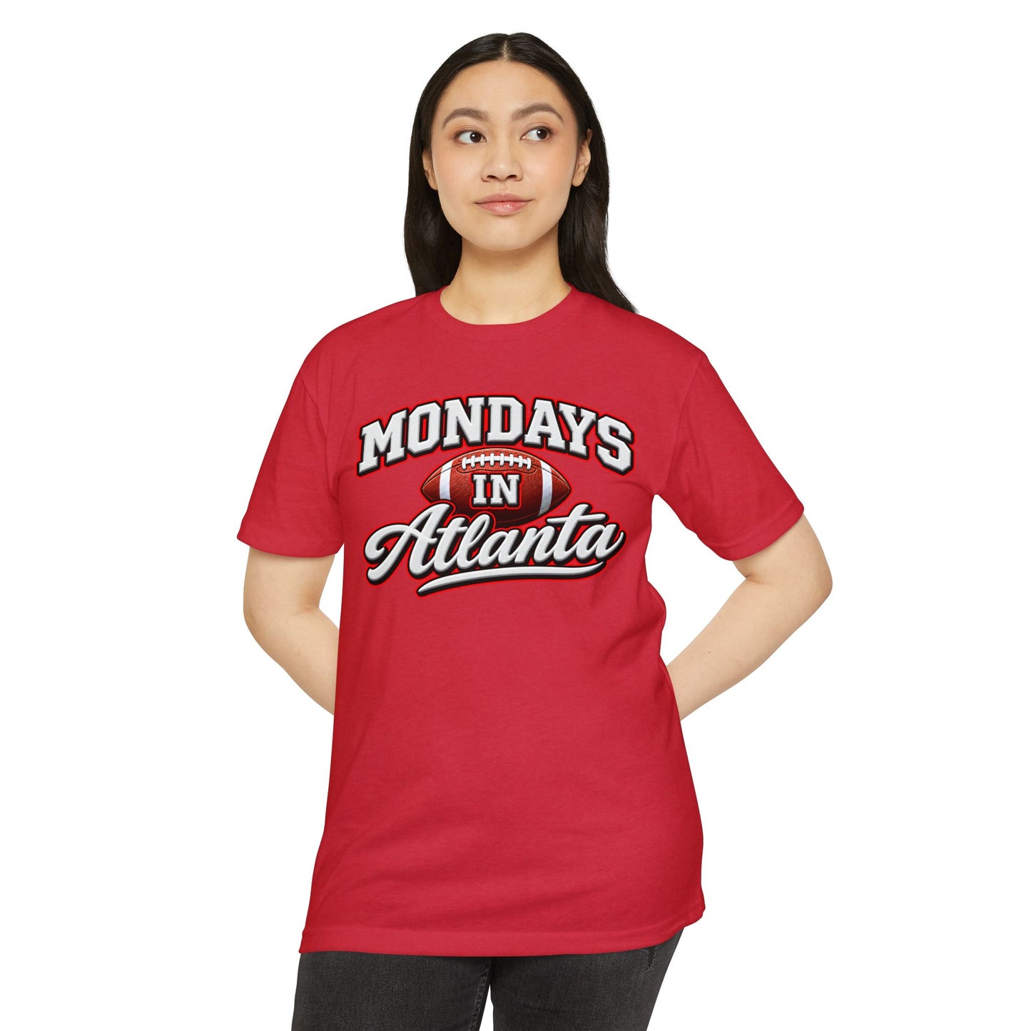 Mondays in Atlanta Football T-Shirt