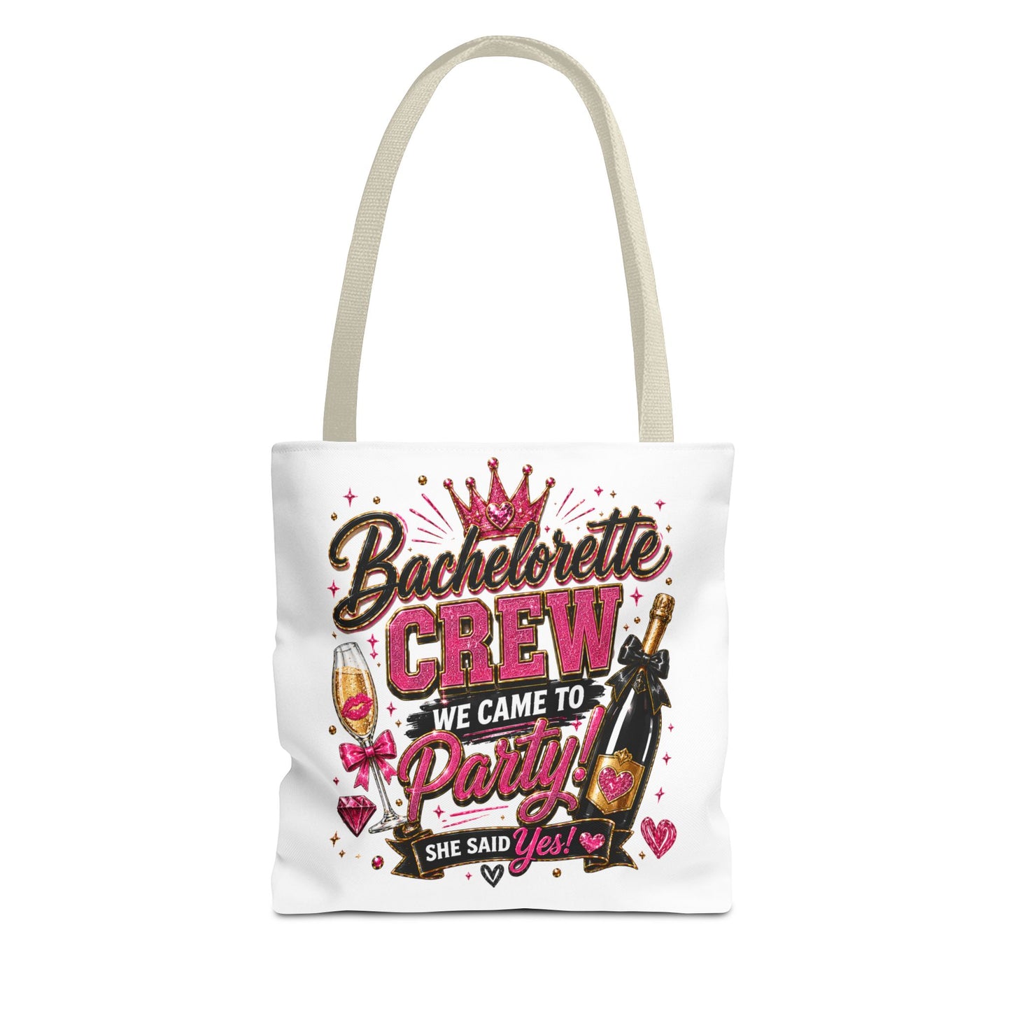 Bachelorette Crew Party Tote Bag — 'We Came to Party' Bridal Shower Gift