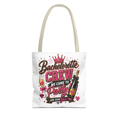 Bachelorette Crew Party Tote Bag — 'We Came to Party' Bridal Shower Gift