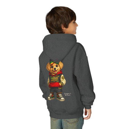 Youth Hoodie — 'Proud Heritage' Teddy Bear Streetwear Kids Pullover